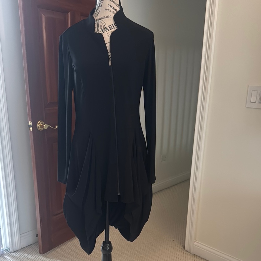 Joseph Ribkoff Black Asymmetrical Sheath Dress